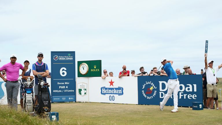 during the third round of the Dubai Duty Free Irish Open at Ballyliffin Golf Club on July 7, 2018 in Donegal, .