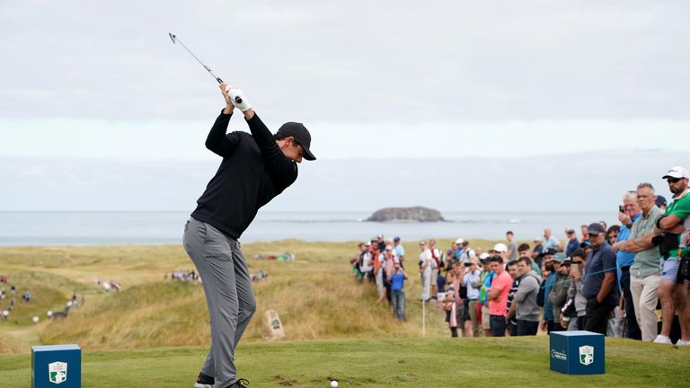 during the second round of the Dubai Duty Free Irish Open at Ballyliffin Golf Club on July 6, 2018 in Donegal, Ireland.