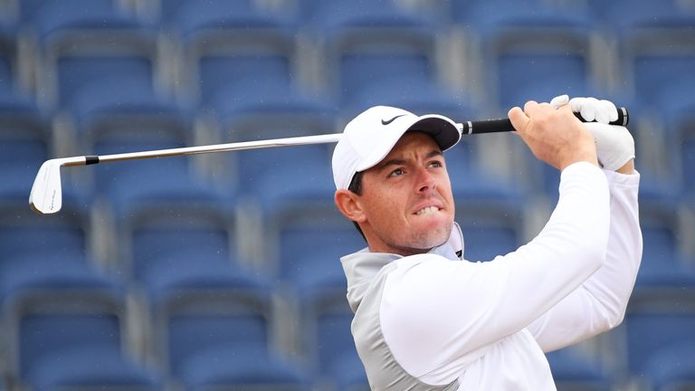 Rory McIlroy during the second round of the 147th Open Championship at Carnoustie Golf Club on July 20, 2018 in Carnoustie, Scotland.