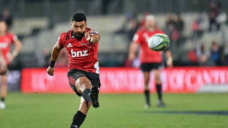 Richie Mo'unga was in exceptional form during the Crusaders' win