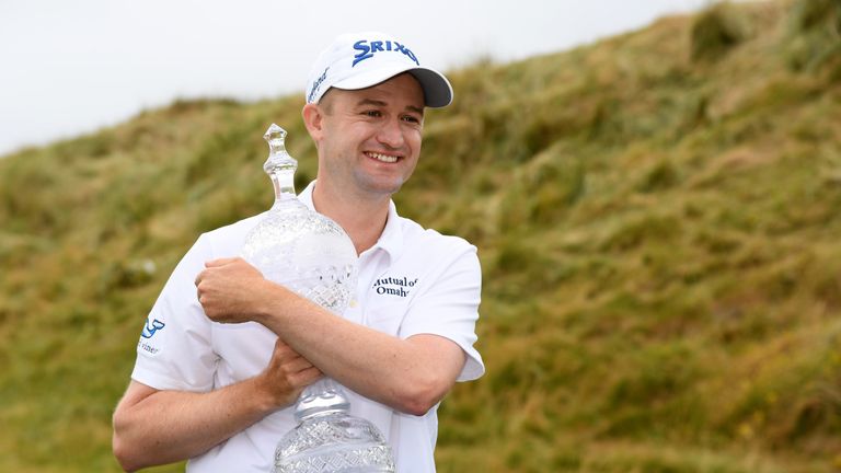 during the final round of the Dubai Duty Free Irish Open at Ballyliffin Golf Club on July 8, 2018 in Donegal, Ireland.