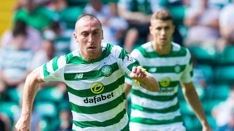 Scott Brown in action for Celtic during pre-season