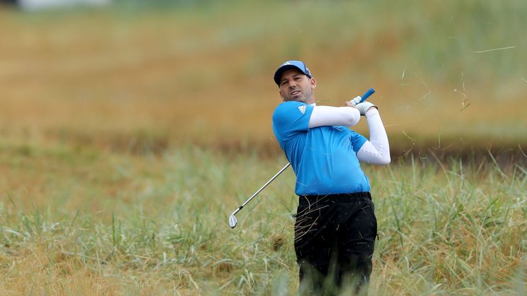 during the second round of the 147th Open Championship at Carnoustie Golf Club on July 20, 2018 in Carnoustie, Scotland.