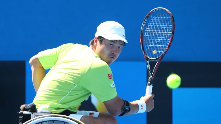 during the Australian Open 2015 Wheelchair Championships at Melbourne Park on January 31, 2015 in Melbourne, Australia.