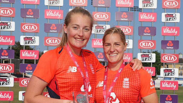 Sophie Ecclestone was named player-of-the-tournament, while Katherine Brunt picked up the player-of-the-match in the Tri-series final
