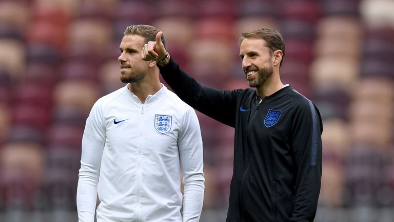 Gareth Southgate (right) will lead a final tactical session on Wednesday ahead of kick-off