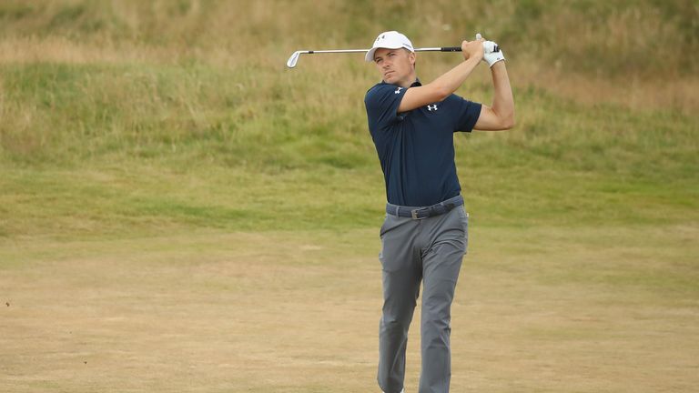 Jordan Spieth will be among the afternoon starters on Friday as he continues his defence