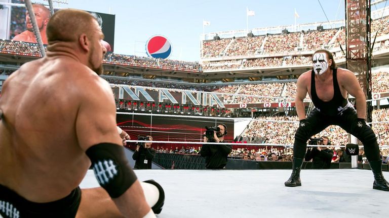 Sting's WrestleMania moment finally came with a match against Triple H at WrestleMania 31