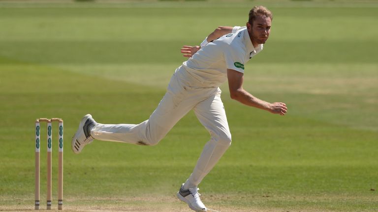 Broad played for Nottinghamshire against Worcestershire last week