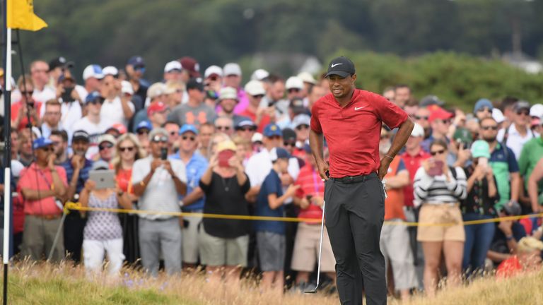 during the final round of the 147th Open Championship at Carnoustie Golf Club on July 22, 2018 in Carnoustie, Scotland.