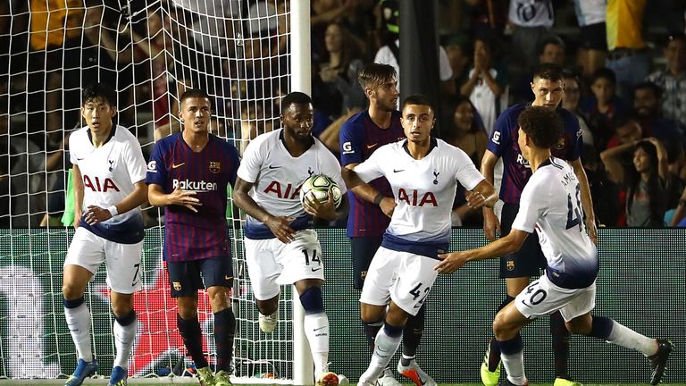 Barcelona 2-2 Tottenham: La Liga secure penalty shootout win after draw | Football News | Sky Sports