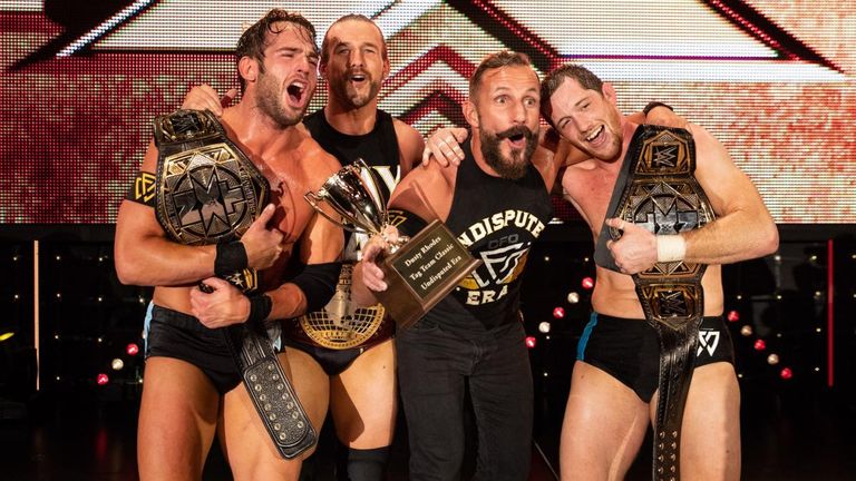 The Undisputed Era duo of Roderick Strong and Kyle O'Reilly regained their NXT tag titles from Moustache Mountain