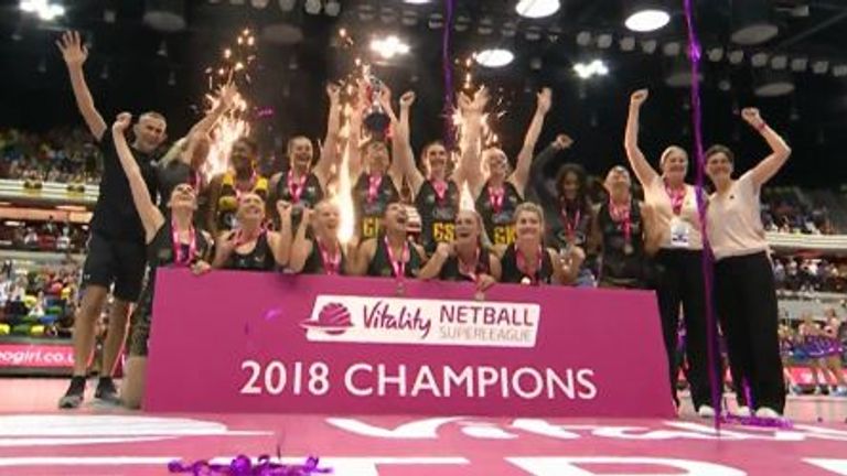 Wasps claimed a second consecutive Superleague title with a 55-51 win over Loughborough