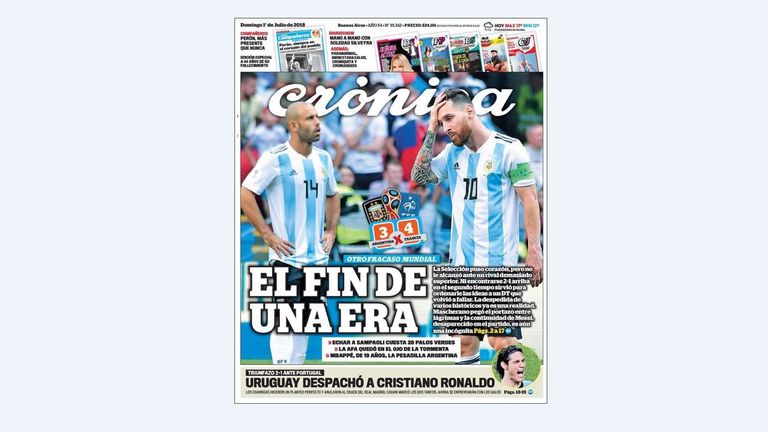 Argentina newspaper world cup
