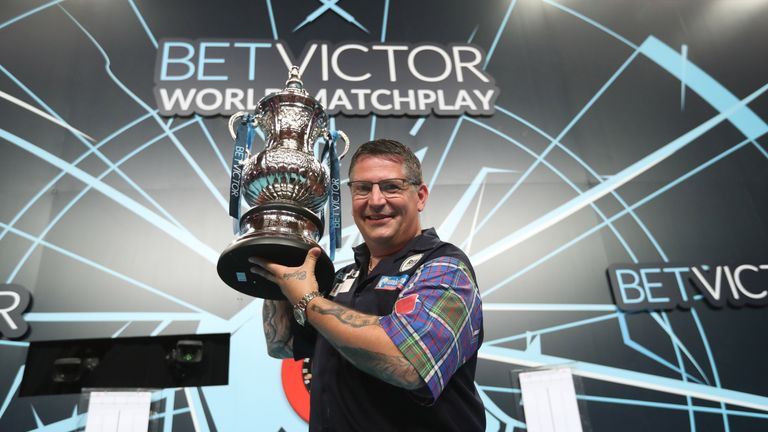 BET VICTOR WORLD MATCHPLAY 2018.WINTER GARDENS,.BLACKPOOL.PIC;LAWRENCE LUSTIG.FINAL.GARY ANDERSON V MENSUR SULJOVIC.GARY ANDERSON WINS 