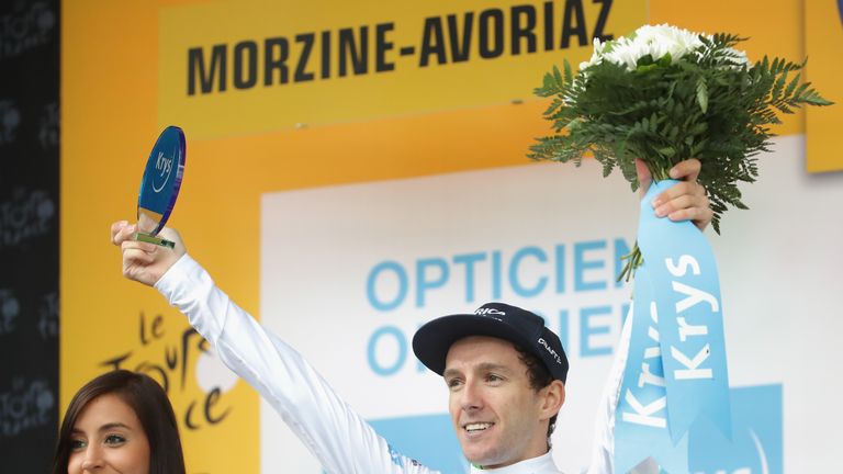 Adam Bates won the young riders' classification in the 2016 Tour de France