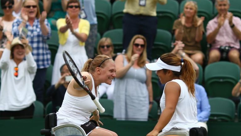 Kamiji teamed up with Jordanne Wiley to win the doubles title last year, this year it will be De Groot alongside her