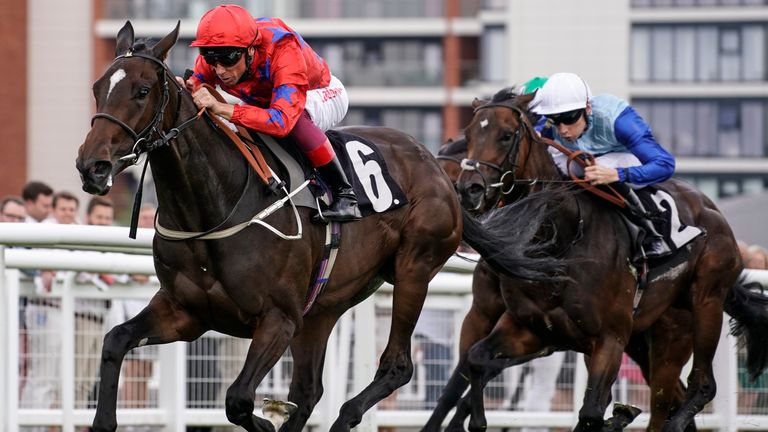 Frankie Dettori and Natalie's Joy win at Newbury