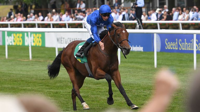 Quorto ridden by William Buick wins the bet365 Superlative Stakes during day three of The Moet & Chandon July Festival at Newmarket Racecourse. PRESS ASSOCIATION Photo. Picture date: Saturday July 14, 2018. See PA story RACING Newmarket. Photo credit should read: Joe Giddens/PA Wire