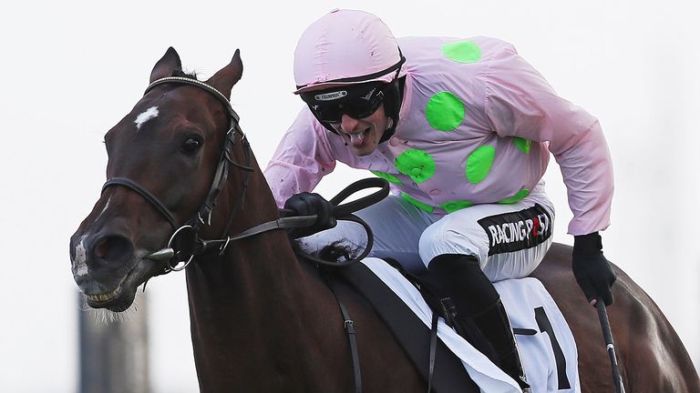 Riven Light ridden by Danny Mullins on the way to winning the Colm Quinn BMW Mile Handicap during day two of the Galway Summer Festival at Galway Racecourse. PRESS ASSOCIATION Photo. Picture date: Tuesday July 31, 2018. See PA story RACING Galway. Photo credit should read: Brian Lawless/PA Wire