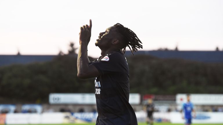 Jean Alassane Mendy scores one of his two goals in fours games during the League Cup group stages