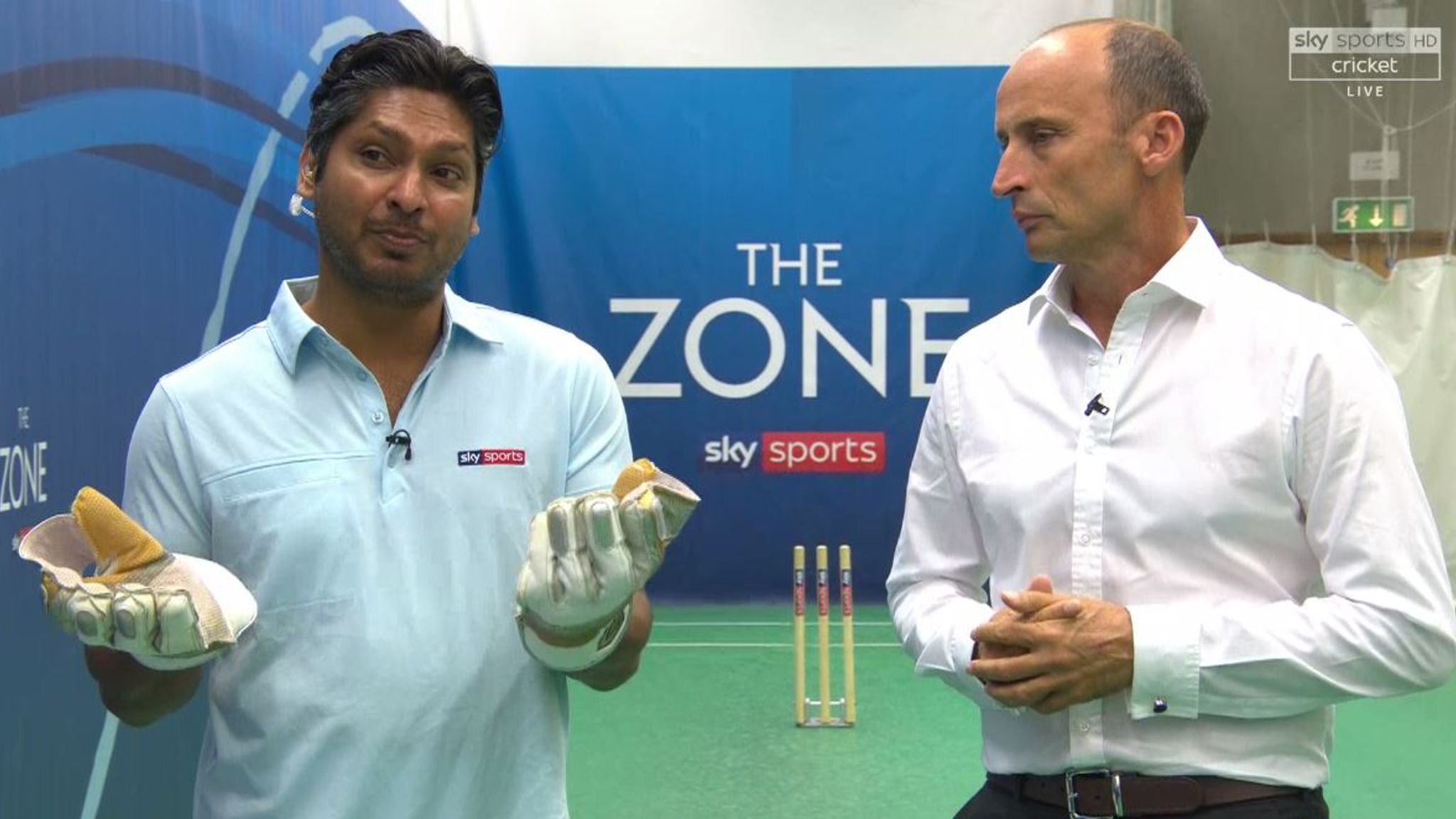 Watch Kumar Sangakkaras wicketkeeping demo in The Zone Cricket News Sky Sports