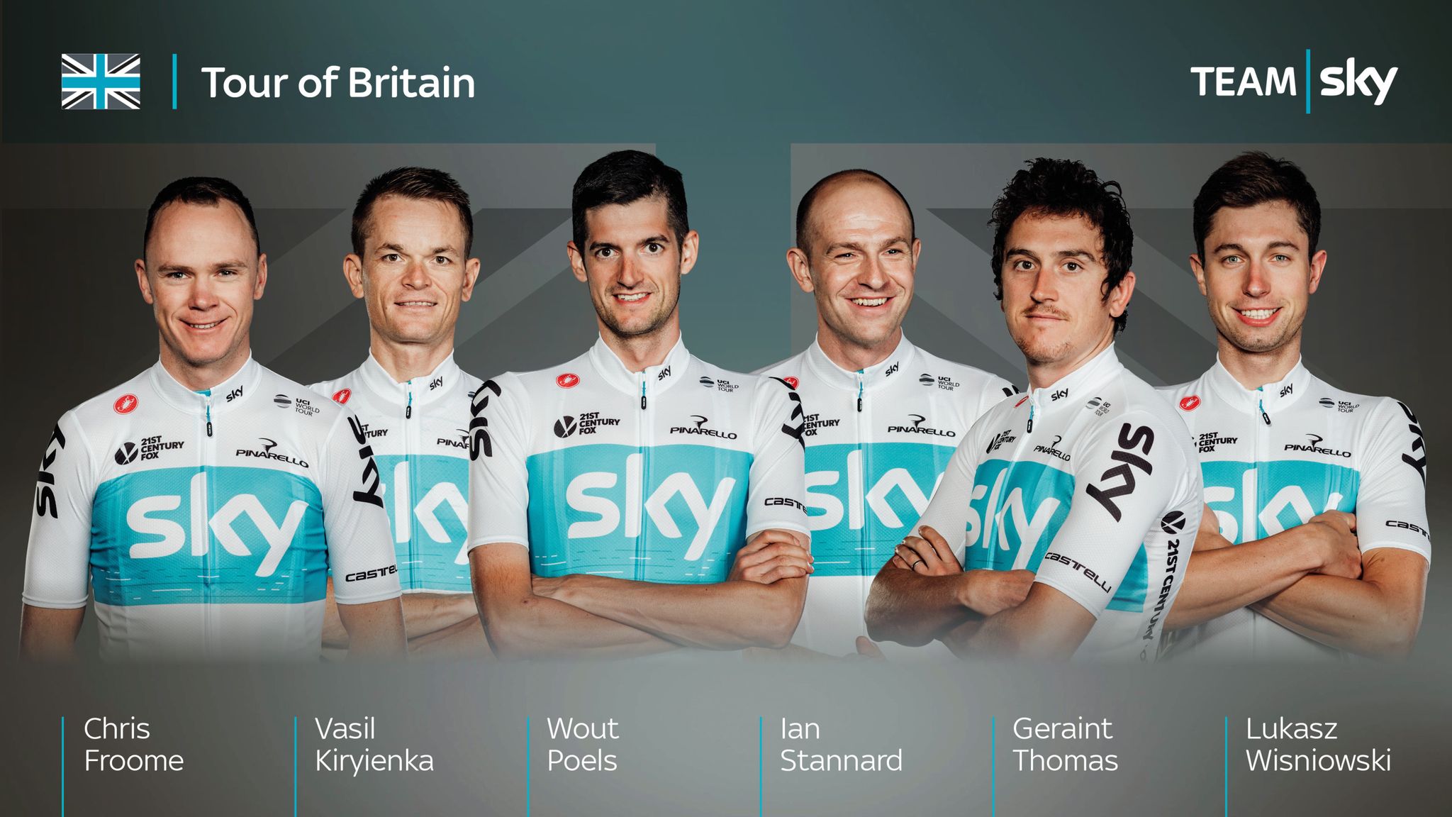 Chris Froome and Geraint Thomas lead Team Sky s Tour of Britain squad Cycling News Sky Sports