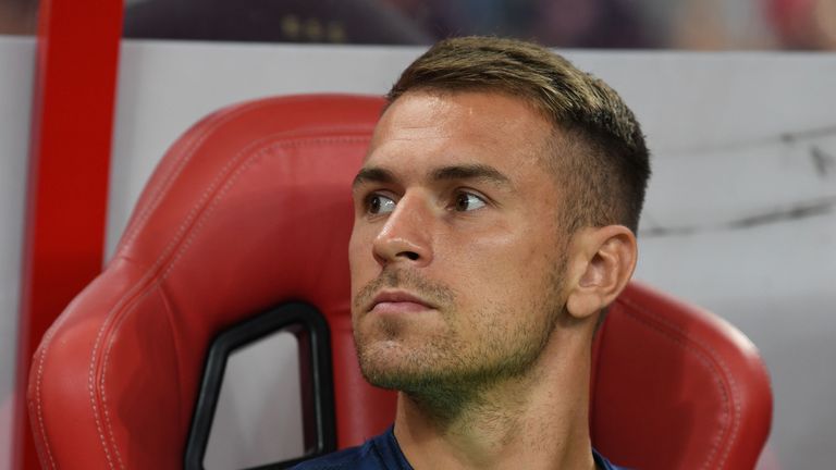 xxx during the International Champions Cup match between Arsenal and Paris Saint Germain at the National Stadium on July 28, 2018 in Singapore.