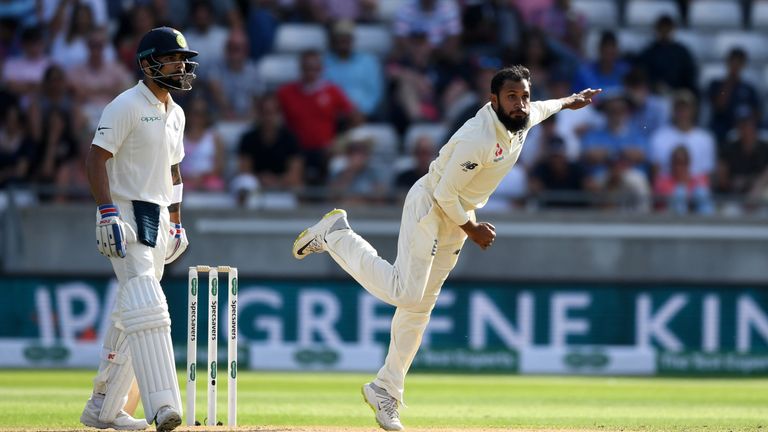 Adil Rashid was virtually reduced to a spectator during England's second-Test victory