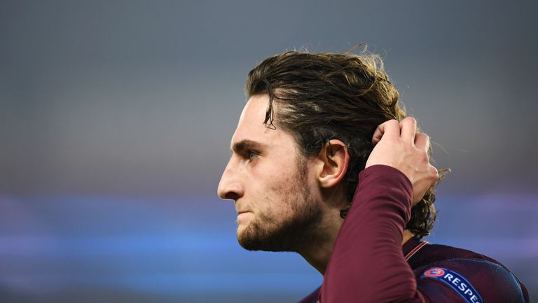Adrien Rabiot during the UEFA Champions League Round of 16 Second Leg match between Paris Saint-Germain and Real Madrid at Parc des Princes on March 6, 2018 in Paris, France.