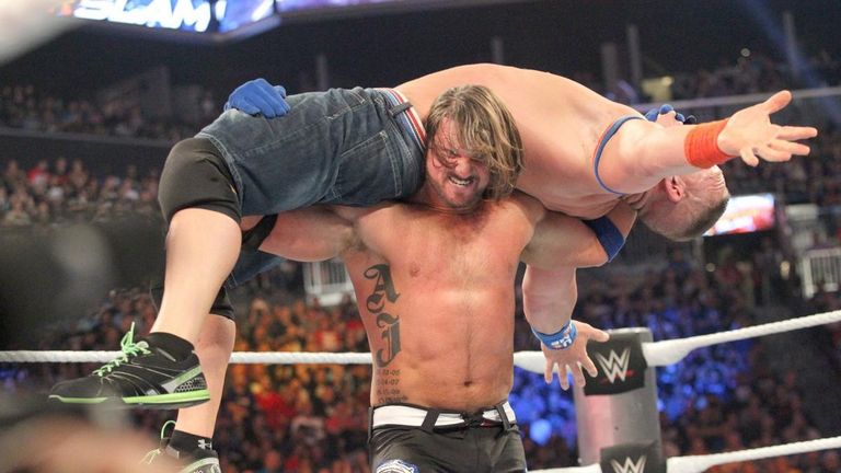 AJ Styles' match against John Cena in 2016 helped establish him as a legitimate WWE player