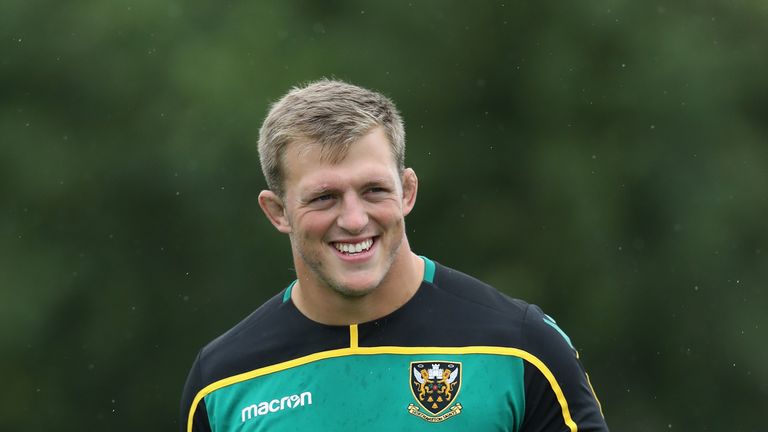 Alex Waller in training with Northampton Saints