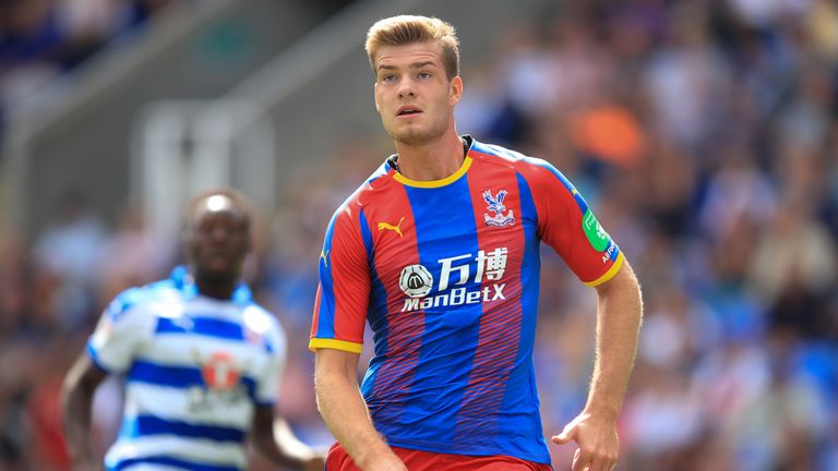 Alexander Sorloth in action for Crystal Palace