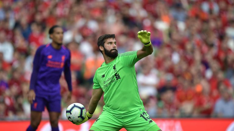 Alisson Becker of Liverpool