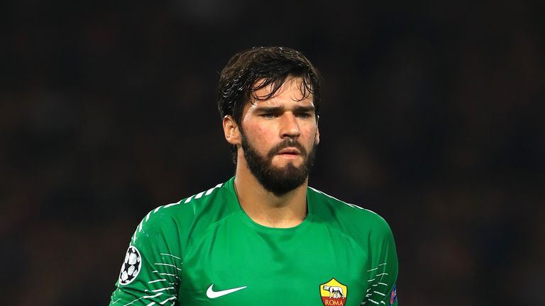 Alisson signed for Roma from Internacional in 2016 before selling him on two years later