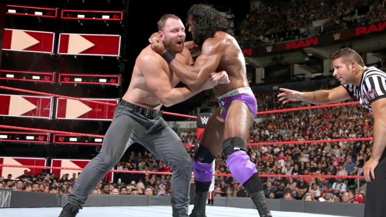 Showcasing a new, more powerful style of offence, Dean Ambrose picked up a win over former WWE Champion Jinder Mahal