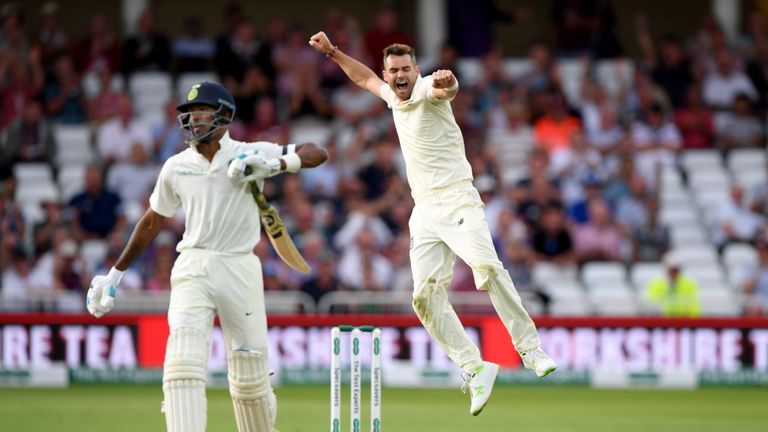 during day one of the 3rd Specsavers Test Match between England and India at Trent Bridge on August 18, 2018 in Nottingham, England.