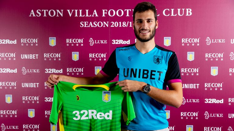 Aston Villa unveil new loan signing Andre Moreira