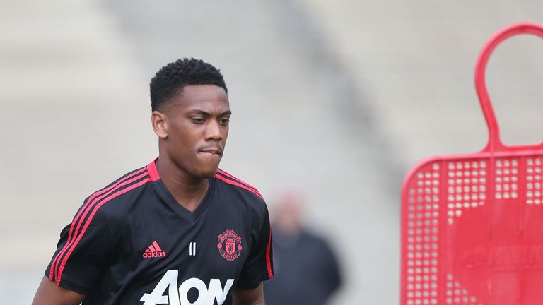 Anthony Martial has returned to pre-season training with Manchester United