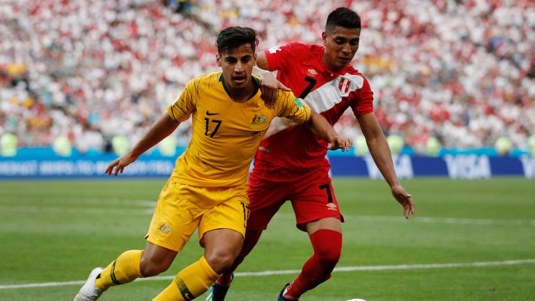 Daniel Arzani played for Australia at the World Cup this summer