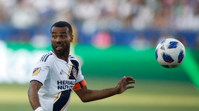 CARSON, CA - JULY 29: Ashley Cole #3 of the Los Angeles Galaxy dribbles the ball down the field at StubHub Center on July 29, 2018 in Carson, California. (Photo by Katharine Lotze/Getty Images) *** Local Caption *** Ashley Cole