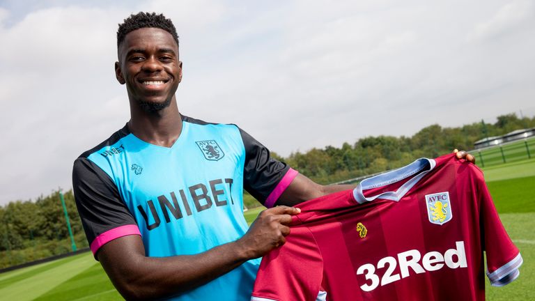 Aston Villa unveil new loan signing Axel Tuanzebe