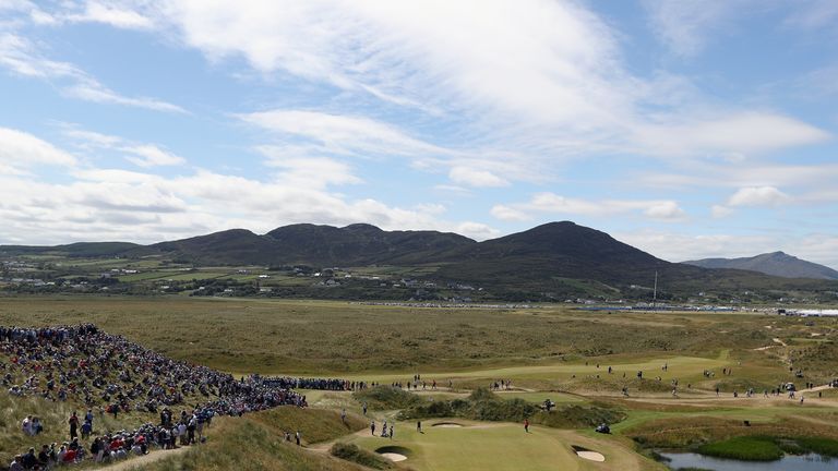 during Day Two of the Dubai Duty Free Irish Open at Ballyliffin Golf Club on July 6, 2018 in Donegal, Ireland.