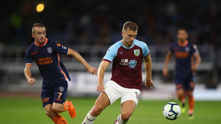 during the UEFA Europa League third round qualifier  second leg between Burnley and Istanbul Basaksehir at Turf Moor on August 16, 2018 in Burnley, England.