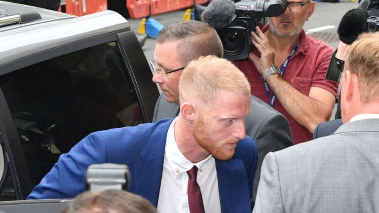 England cricketer Ben Stokes says he is not guilty of affray