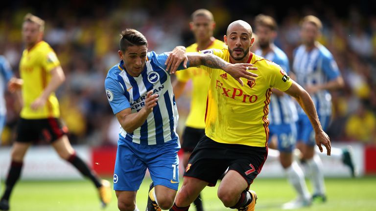 Brighton were held to a goalless draw by 10-man Watford last season