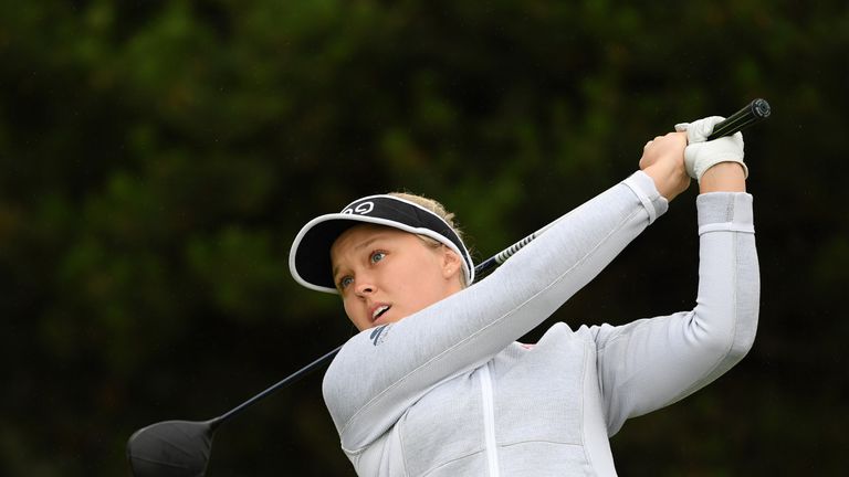  during day one of Ricoh Women's British Open at Royal Lytham & St. Annes on August 2, 2018 in Lytham St Annes, England.