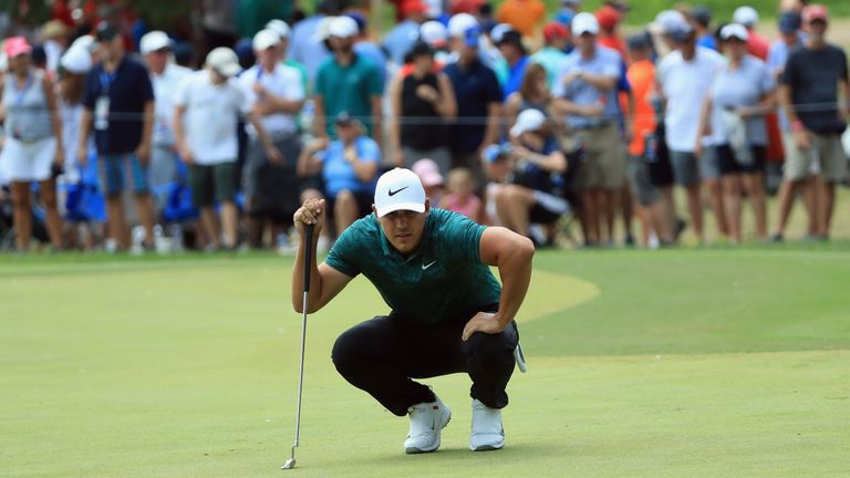 during the final round of the 2018 PGA Championship at Bellerive Country Club on August 12, 2018 in St Louis, Missouri.