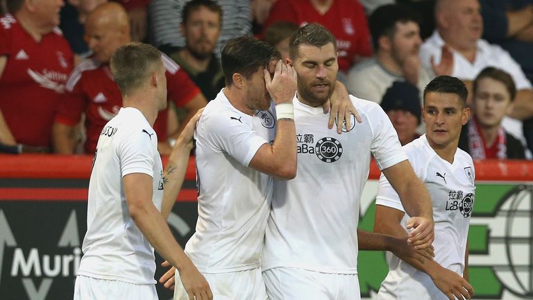 during the UEFA Europa League Second Qualifying Round 1st Leg match between Aberdeen and Burnley at Pittodrie Stadium on July 26, 2018 in Aberdeen, Scotland.