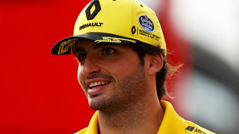Carlos Sainz of Spain and Renault Sport F1 walks in the Paddock after practice for the Formula One Grand Prix of Hungary at Hungaroring on July 27, 2018 in Budapest, Hungary. 